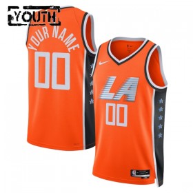Dres Los Angeles Clippers Prilagođeni Nike 2025-26 City Edition Naranča Swingman - Dječji